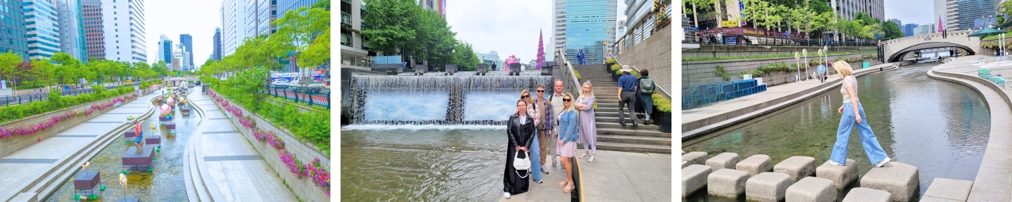 외국인 여행 청계천