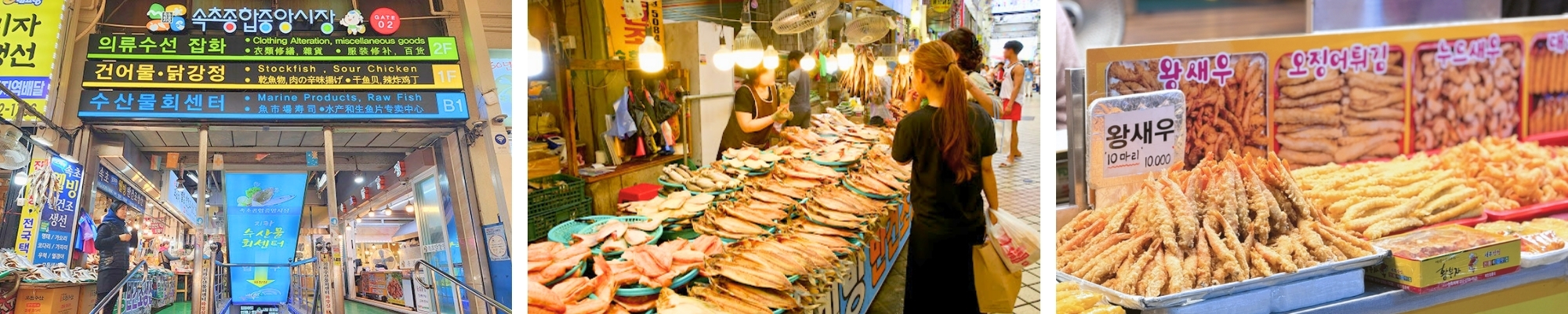 외국인관광 속초 중앙시장