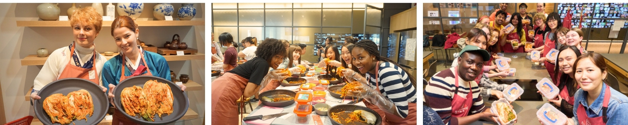 외국인 관광 김치만들기 체험