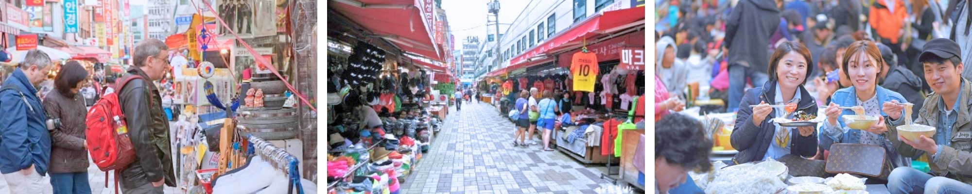 외국인 투어 부산 국제시장 관광