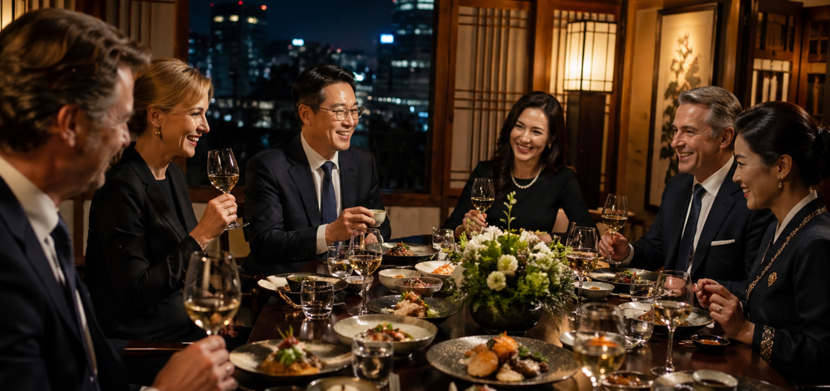 외국인 VIP 비즈니스 만찬 - 코스모진 VIP 의전 서비스