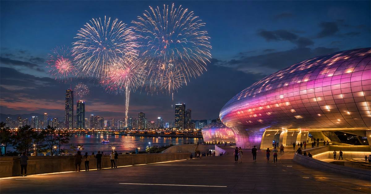 [대표 이미지] 9월의 서울 스카이라인 · DDP 미디어아트 · 한강 불꽃축제 · 권장 1600 × 700px